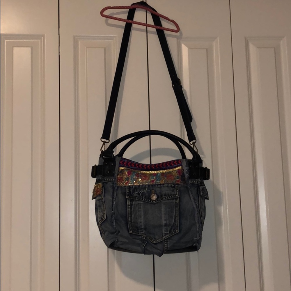 Desigual Denim Hobo Purse